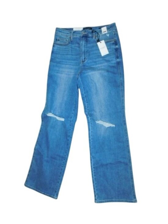 Judy Blue Denim - Judy Blue Size 13/ 31 Straight Fit Distressed STRETCH Denim Jeans NWT